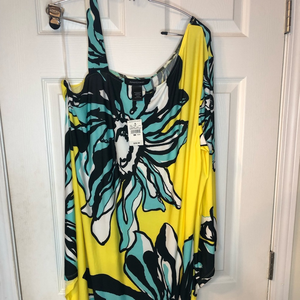 Ashley Stewart one shoulder blouse